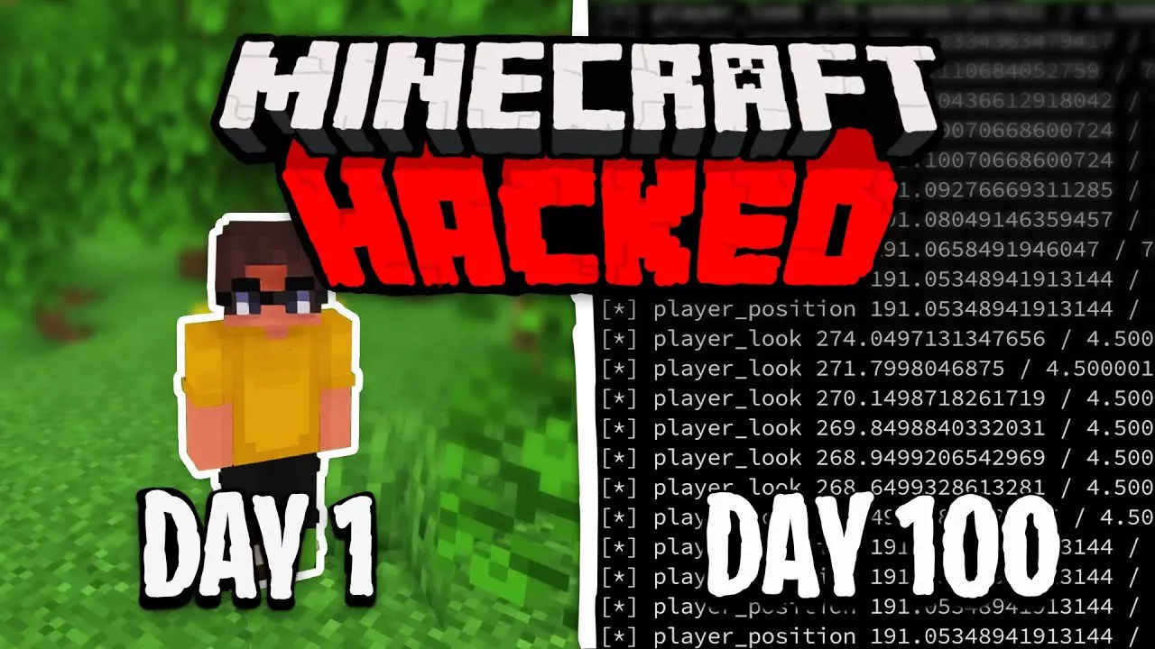I Spent 100 Days Hacking Minecraft