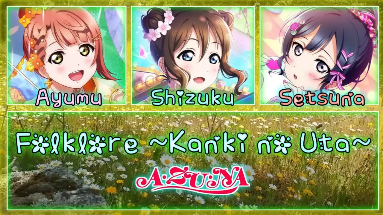 Thumbnail for Folklore ~Kanki no Uta~ (フォルクロア ～歓喜の歌～) - A・ZU・NA [FULL ENG/ROM LYRICS + COLOR CODED] | Love Live!