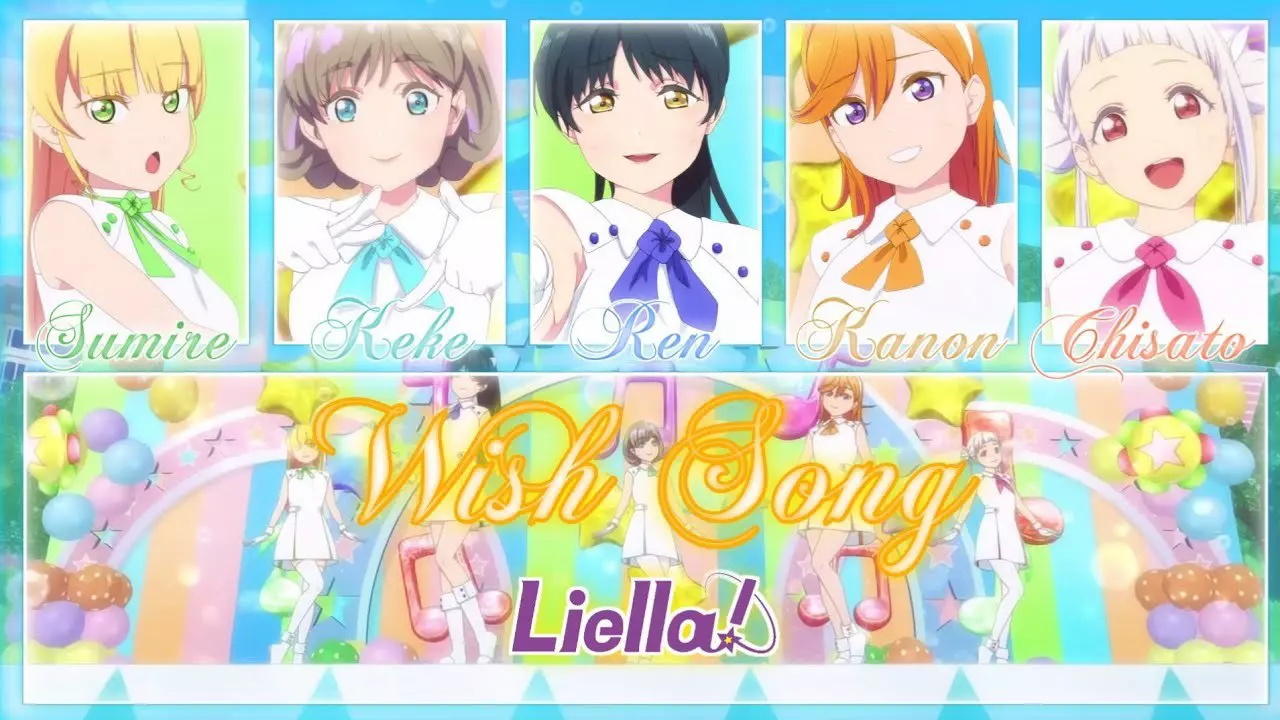 Thumbnail for Wish Song - Liella! [FULL ENG/ROM LYRICS + COLOR CODED] | Love Live!