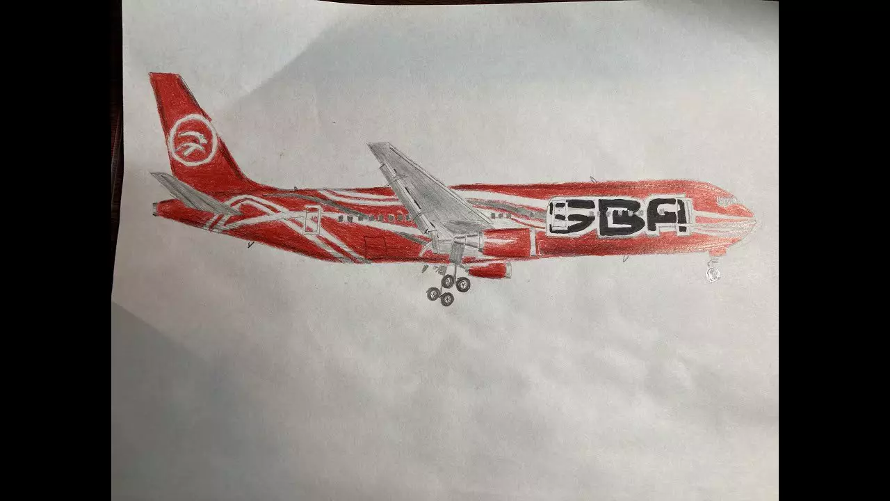 SBA 767 | Timelapse Drawing (Collab with Jeff Aviation)